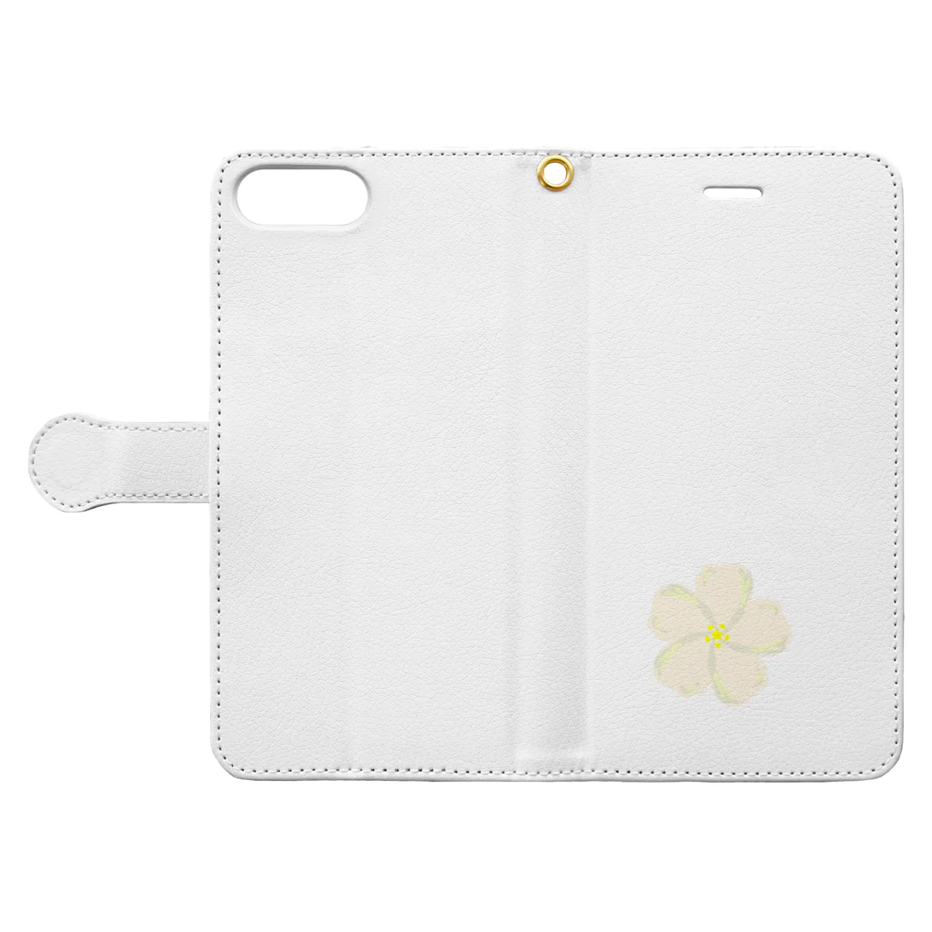 brilliantのフラワー Book-Style Smartphone Case:Opened (outside)