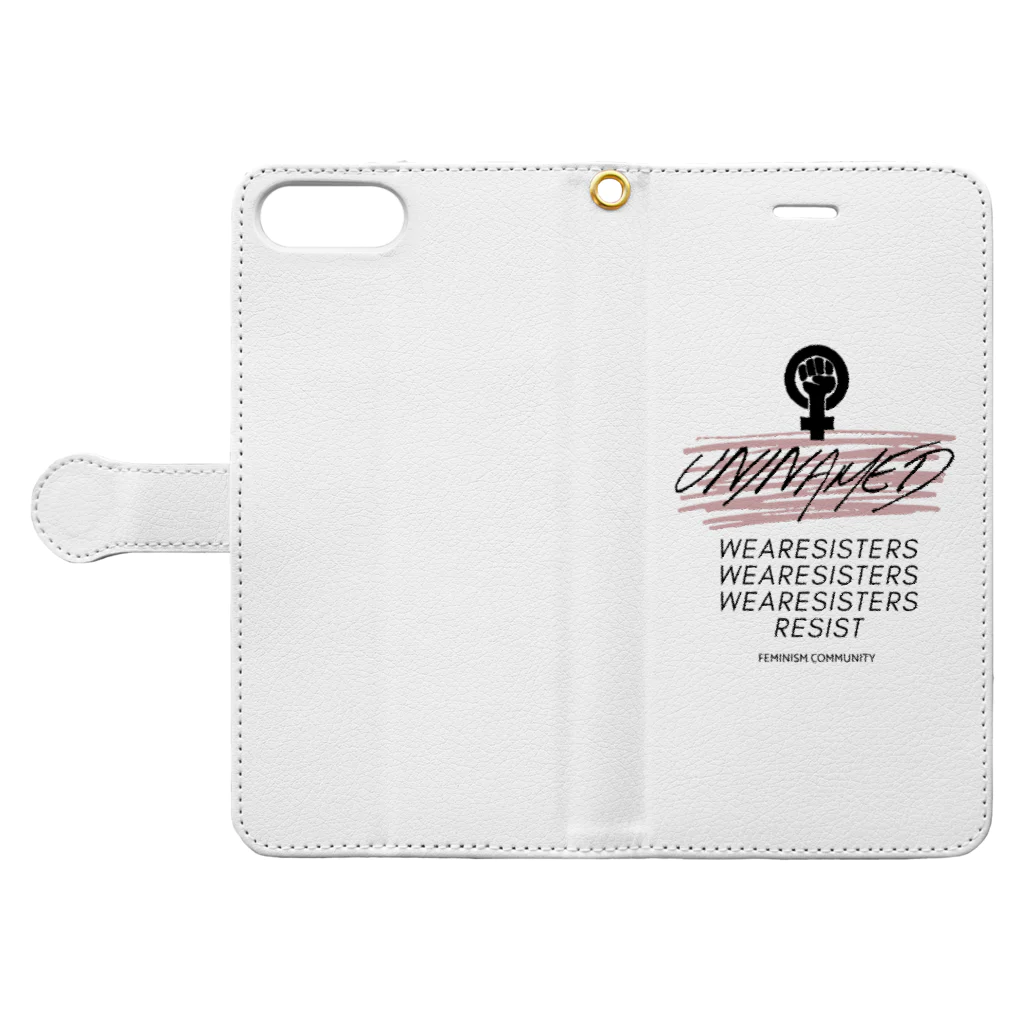 UN/NAMEDのUN/NAMED Book-Style Smartphone Case:Opened (outside)