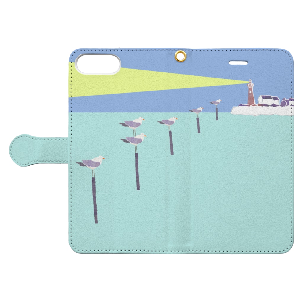 _mitoのLighthouse Book-Style Smartphone Case:Opened (outside)
