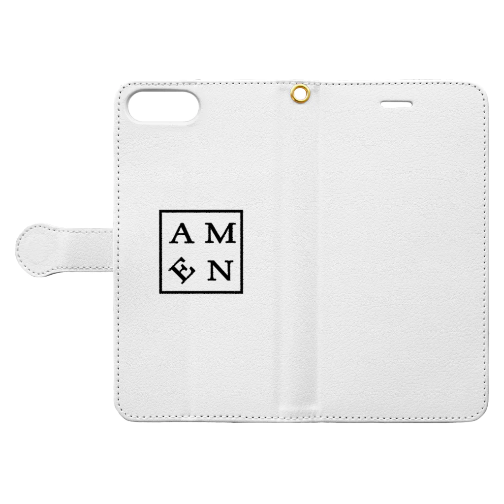 Masahiro FukuiのAMEN Book-Style Smartphone Case:Opened (outside)