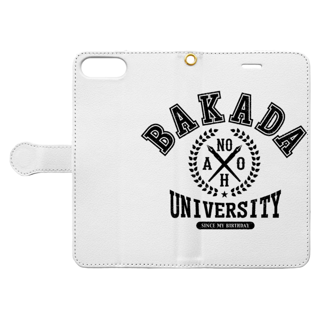 グラフィンのバカダ大学 BAKADA UNIVERSITY Book-Style Smartphone Case:Opened (outside)