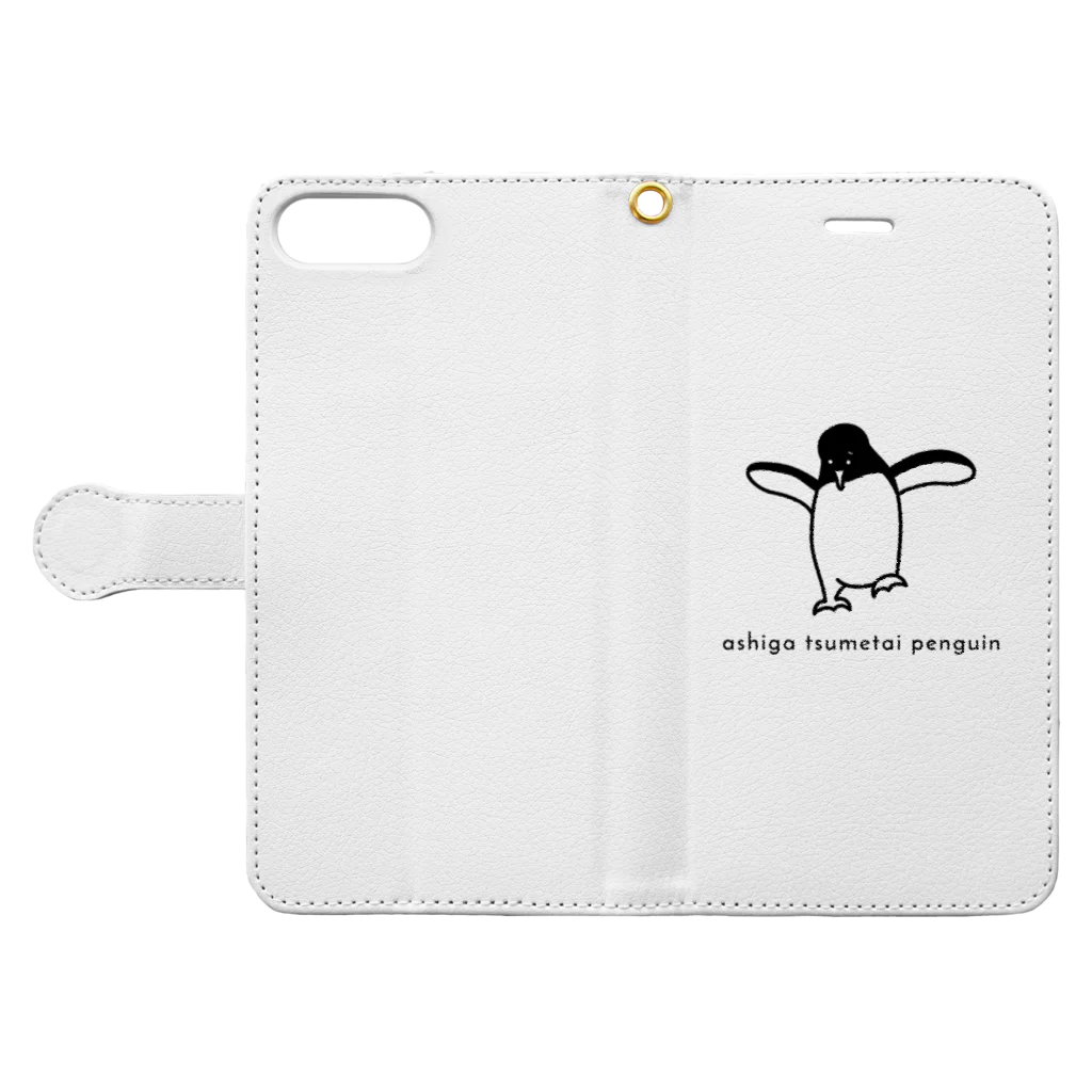 yugoro5の足が冷たいペンギン Book-Style Smartphone Case:Opened (outside)