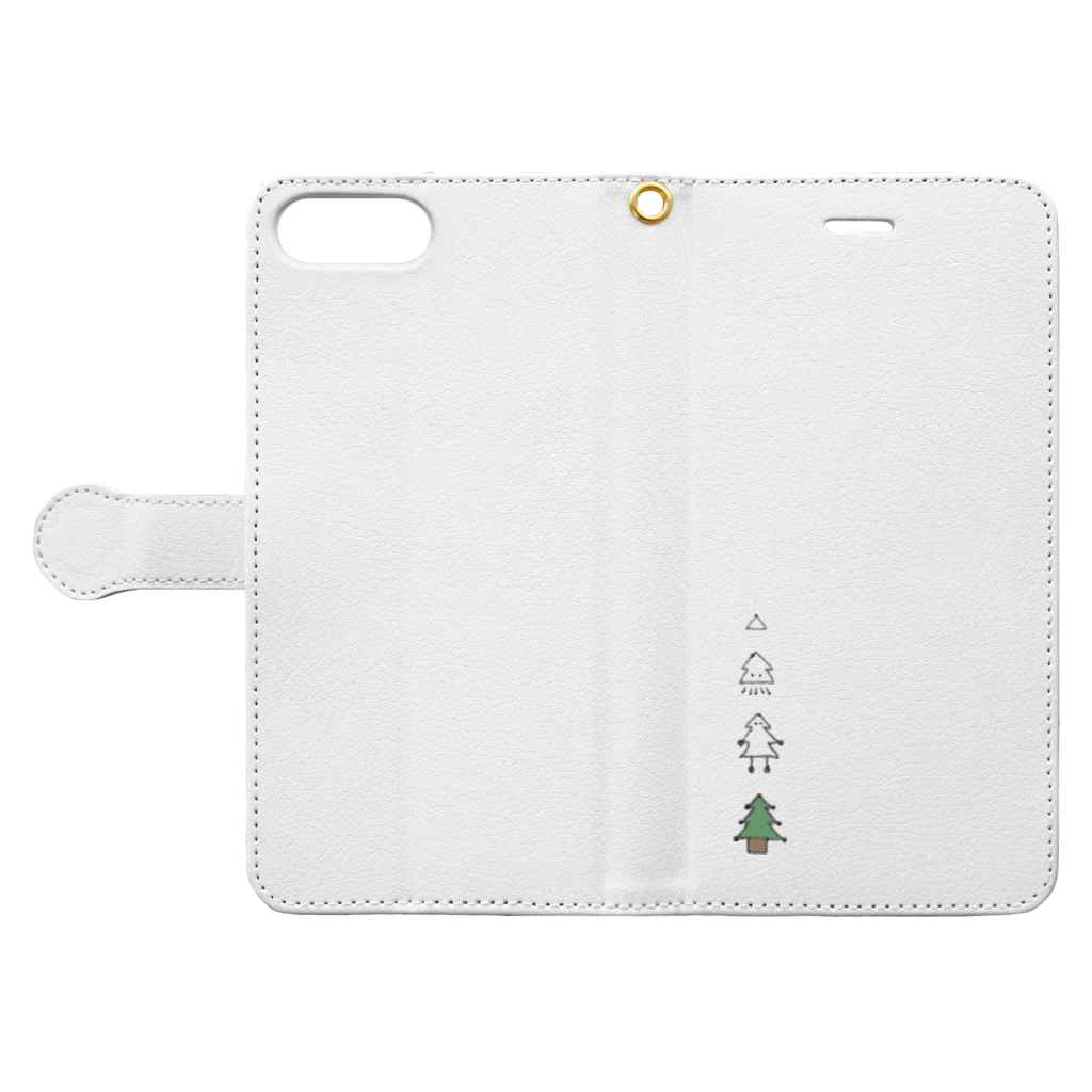 otenkiのクリスマス Book-Style Smartphone Case:Opened (outside)