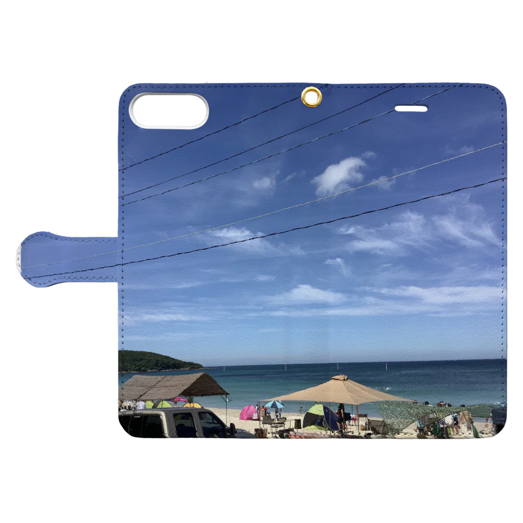 C84930742の幸ある海 Book-Style Smartphone Case:Opened (outside)