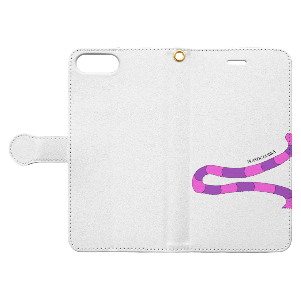 PLASTIC COBRAのチェシャ猫子々×plastic cobra Book-Style Smartphone Case:Opened (outside)