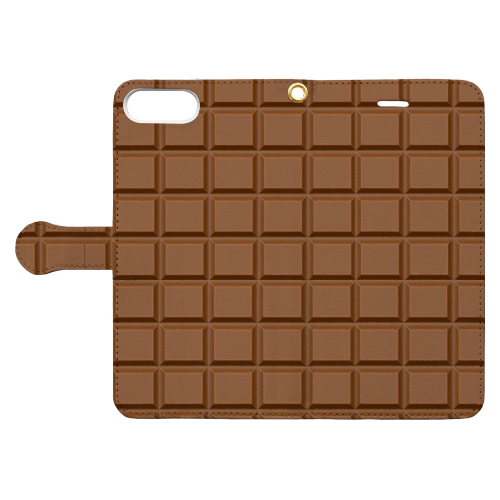 orange_honeyの板チョコ Book-Style Smartphone Case:Opened (outside)