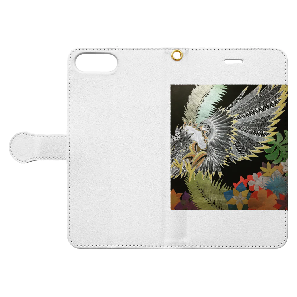 kamatayaの鷹🦅 Book-Style Smartphone Case:Opened (outside)