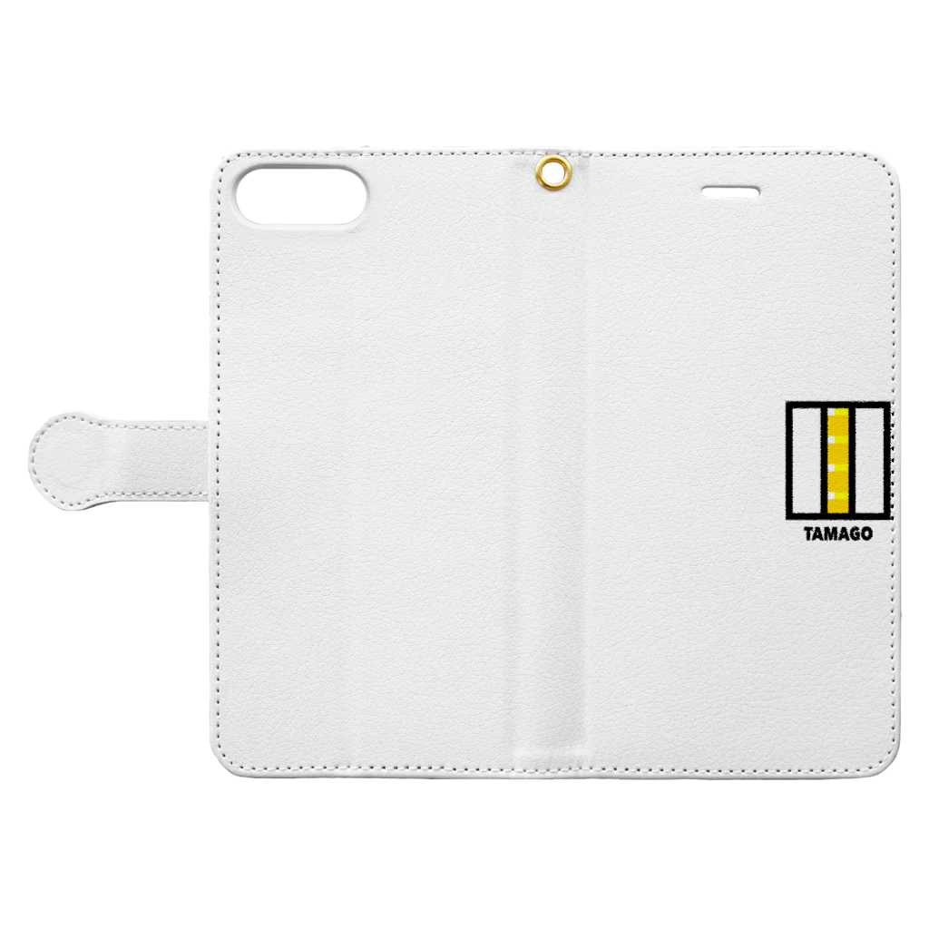 たまごサンドのTAMAGO SANDWICH Book-Style Smartphone Case:Opened (outside)