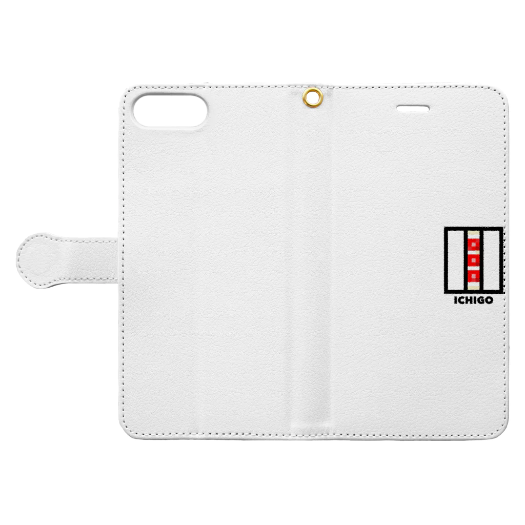 たまごサンドのICHIGO SANDWICH Book-Style Smartphone Case:Opened (outside)