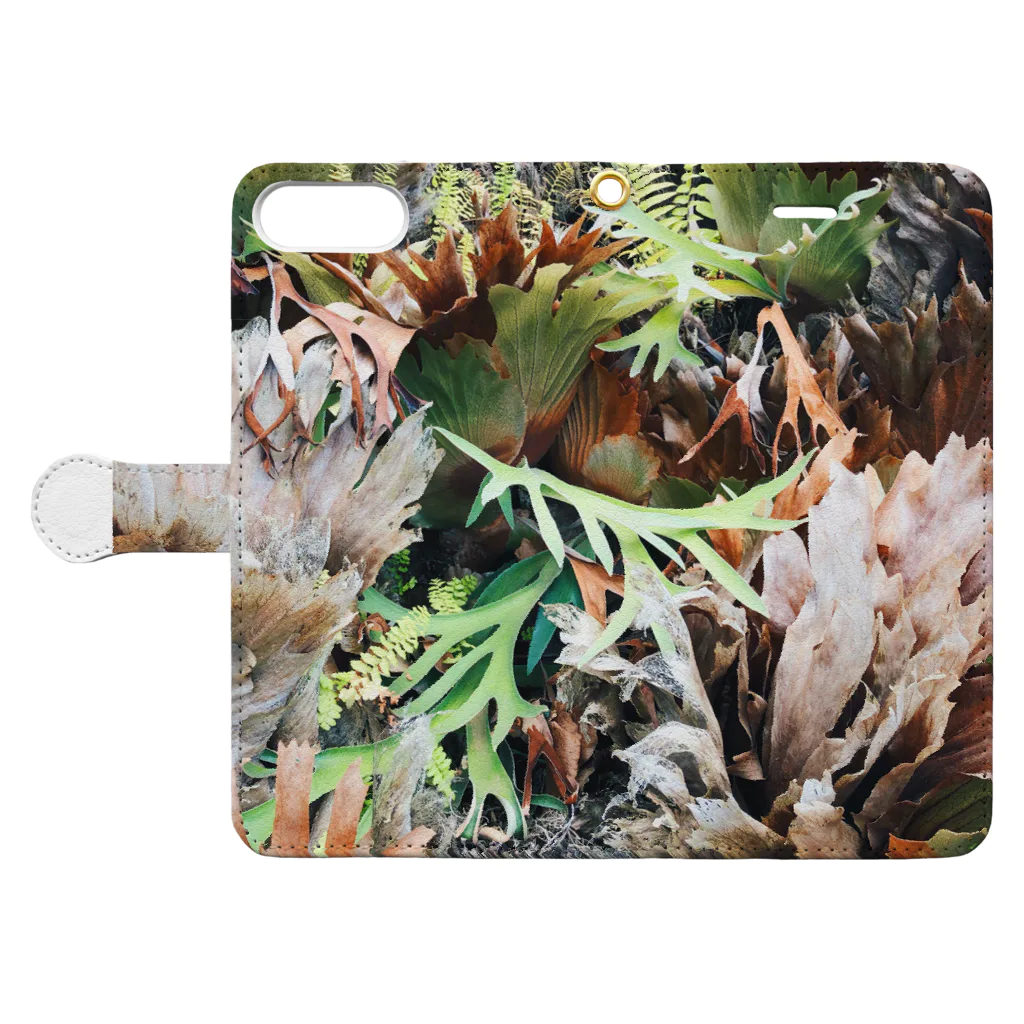 Sensesのferns Book-Style Smartphone Case:Opened (outside)