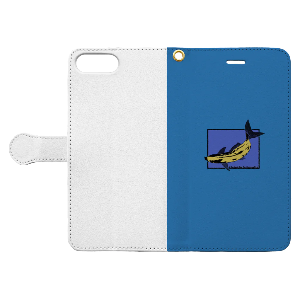 お寿司のバナナフィッシュにうってつけの日 -a perfectday for BananaFish- Book-Style Smartphone Case:Opened (outside)