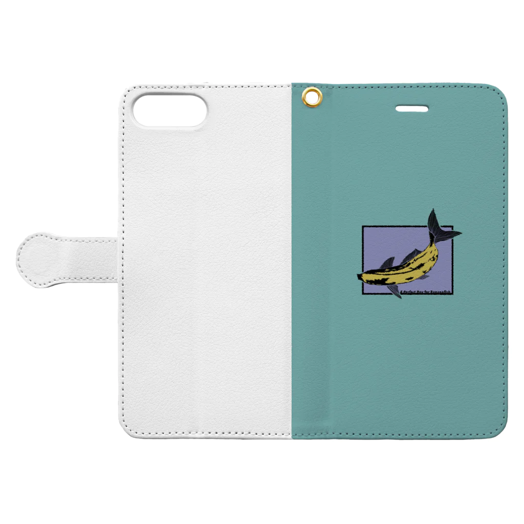 お寿司のバナナフィッシュにうってつけの日 -a perfectday for BananaFish- Book-Style Smartphone Case:Opened (outside)