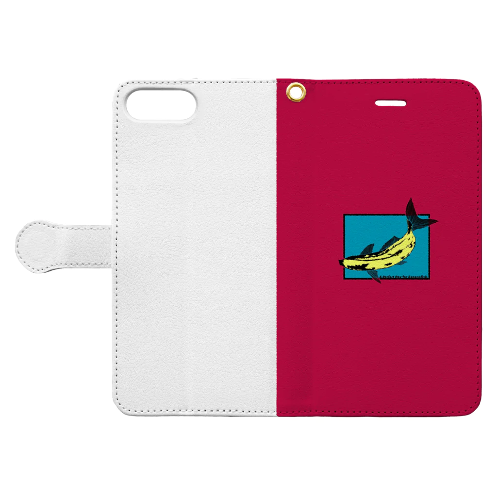 お寿司のバナナフィッシュにうってつけの日 -a perfectday for BananaFish- Book-Style Smartphone Case:Opened (outside)