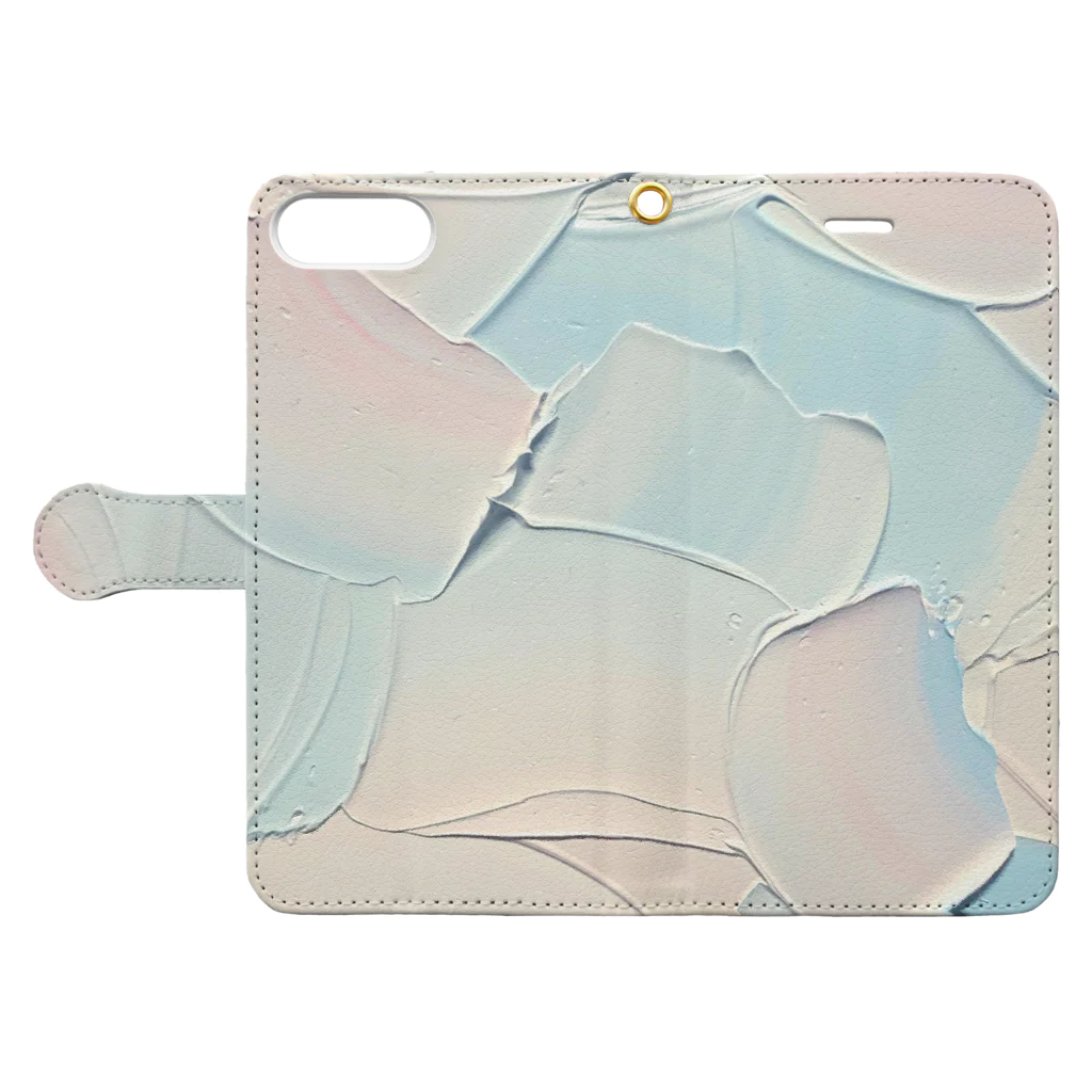 Yoshiki house 岡村芳樹のBaby asleep  Book-Style Smartphone Case:Opened (outside)