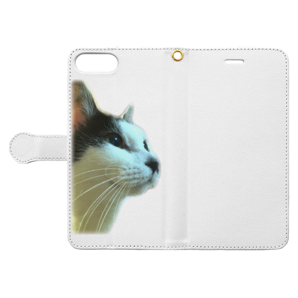aizのわがはいは猫であるぞ。 Book-Style Smartphone Case:Opened (outside)