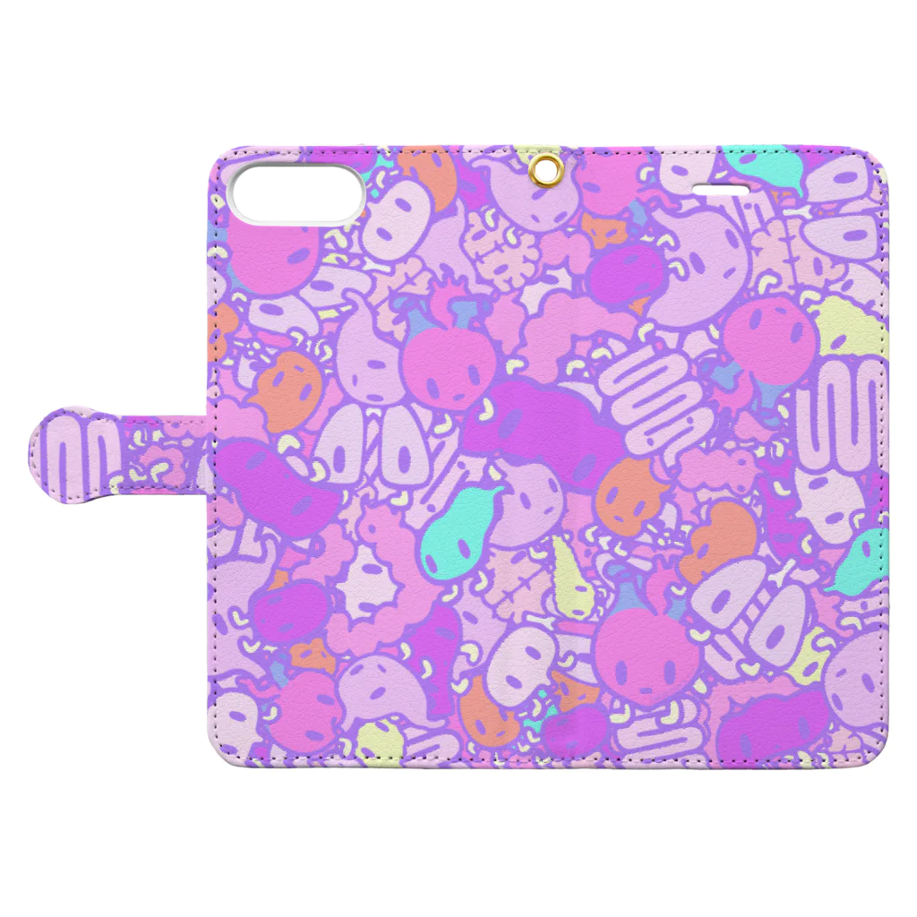 CHAX COLONY imaginariの【各20点限定】ゴゾーロッパーズ(1/シャーベッティ)  Book-Style Smartphone Case:Opened (outside)