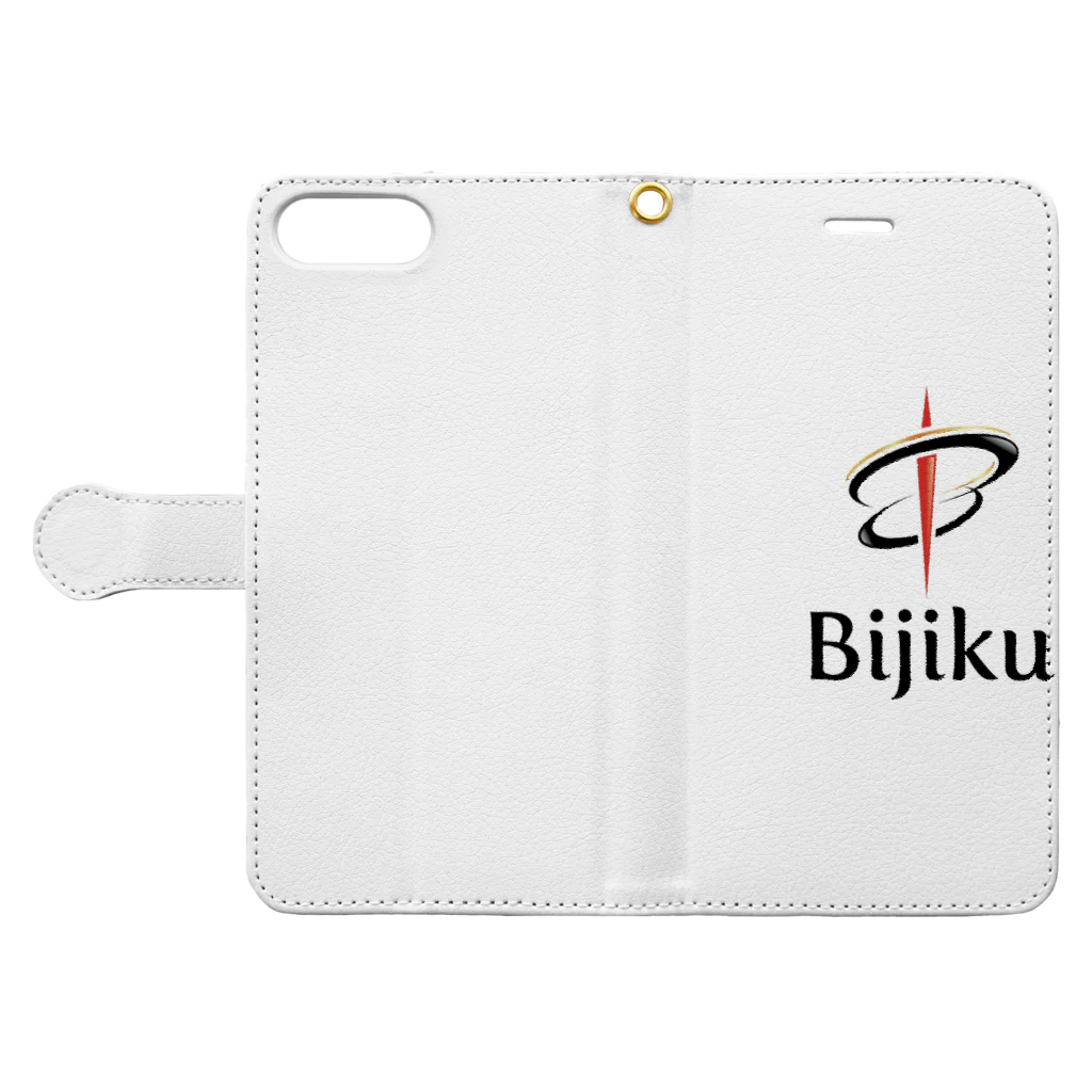 bijikuの美軸 Book-Style Smartphone Case:Opened (outside)