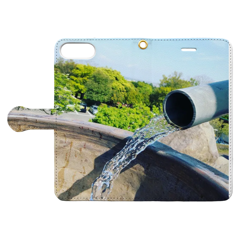 yuta05261212_cityriver990526のnature of nature Book-Style Smartphone Case:Opened (outside)