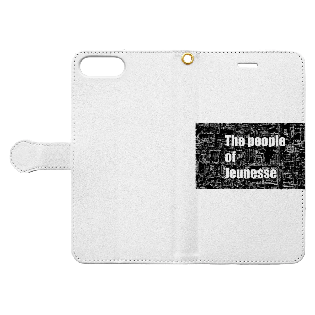 watakkoのthe  people  of jeunesse Book-Style Smartphone Case:Opened (outside)