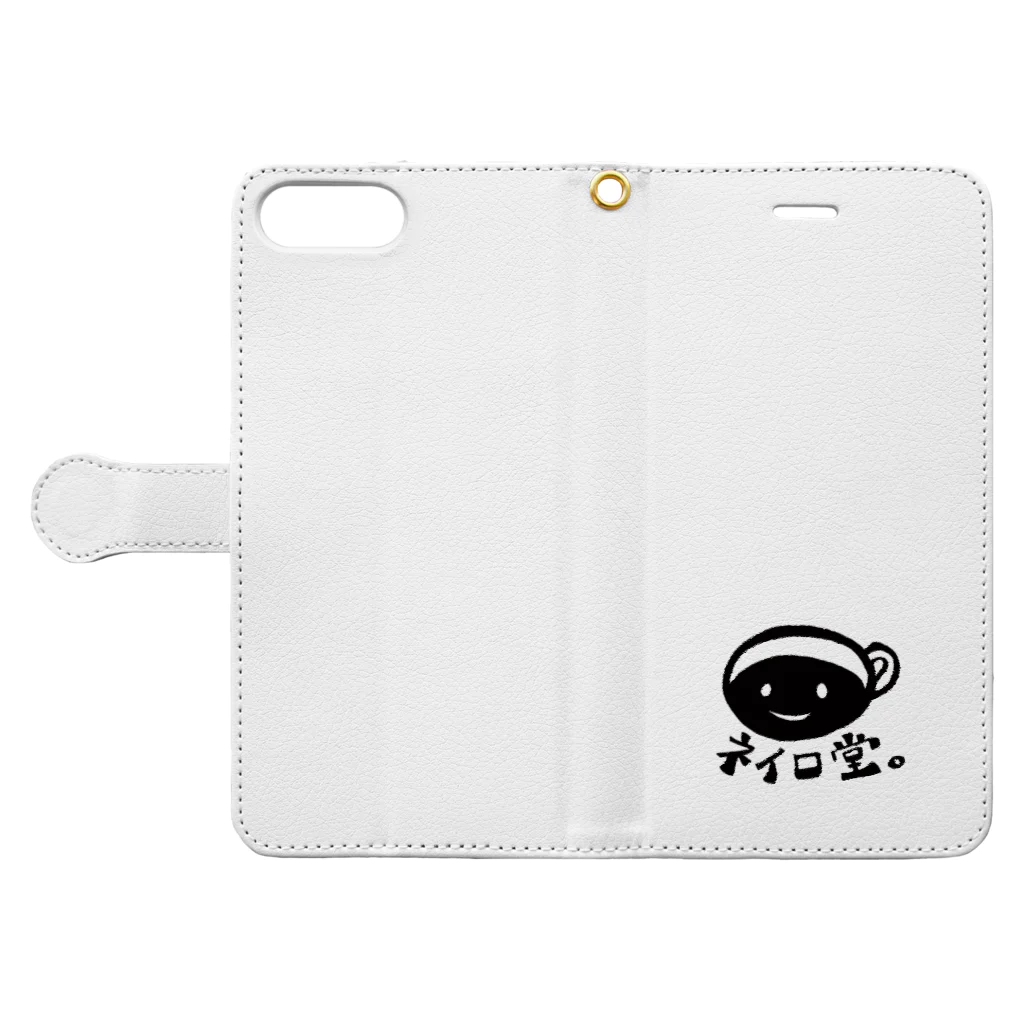 neirodouのネイロちゃん Book-Style Smartphone Case:Opened (outside)