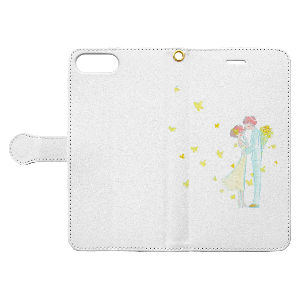 くらたまみのこれからのキス Book-Style Smartphone Case:Opened (outside)