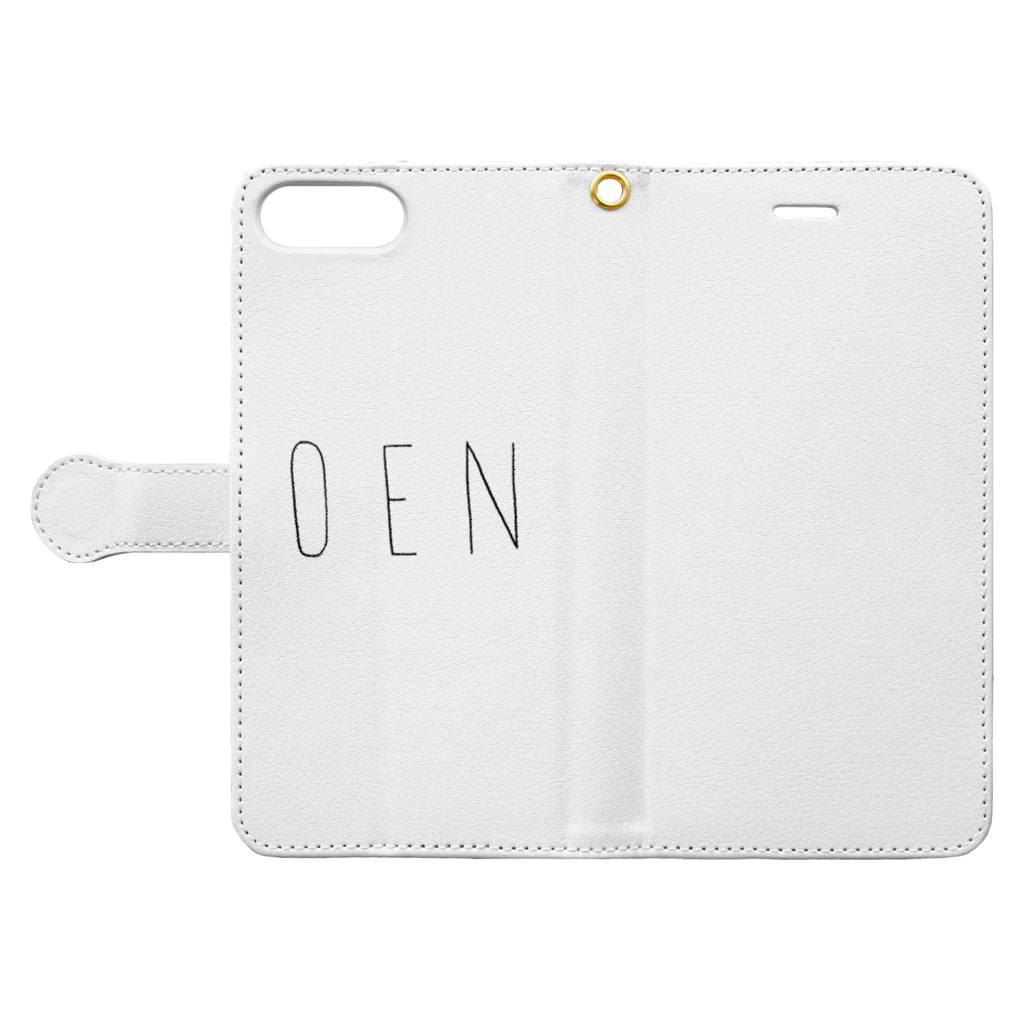 けぇからの【岡山弁シリーズ】OEN Book-Style Smartphone Case:Opened (outside)