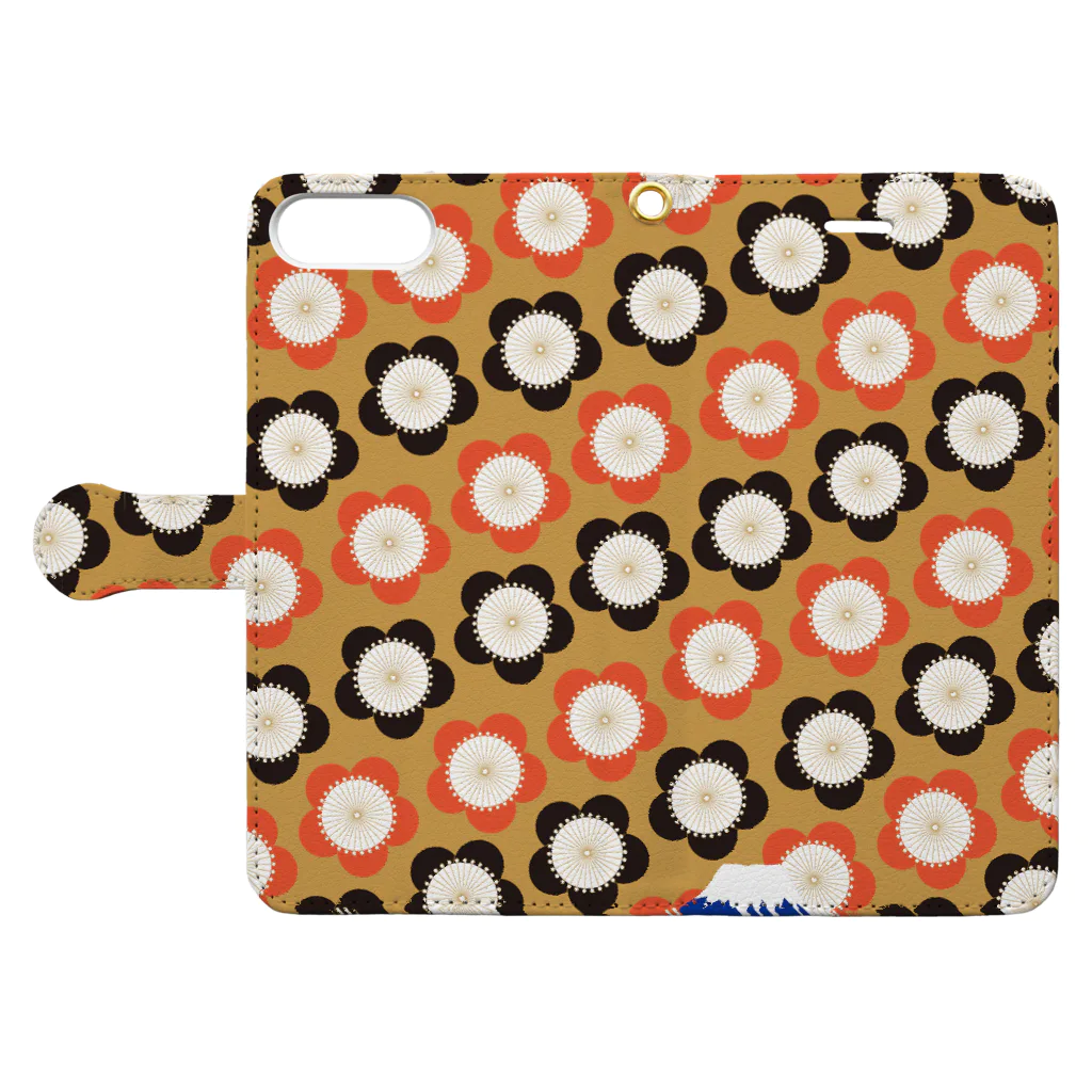 dendendoのume-fujiyama Book-Style Smartphone Case:Opened (outside)