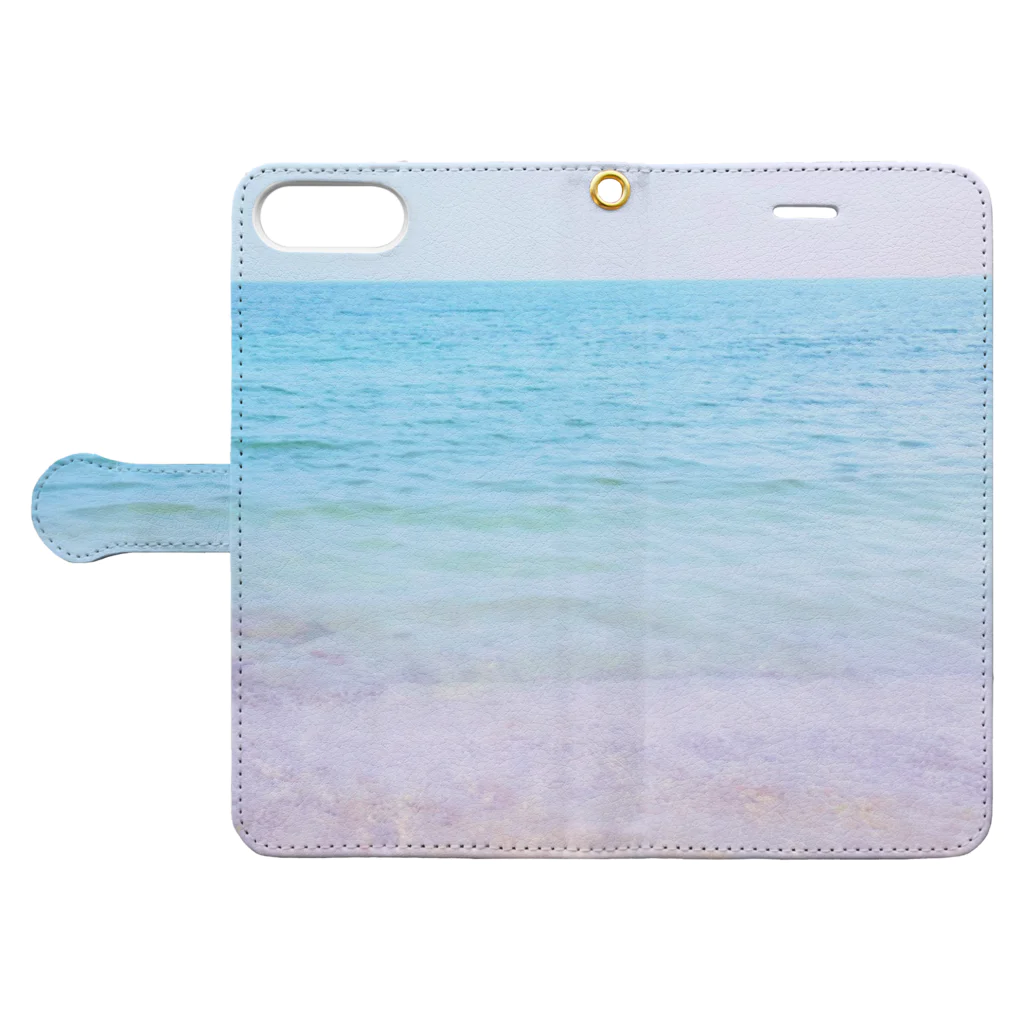 cocopalmのSky Sea Sand Book-Style Smartphone Case:Opened (outside)