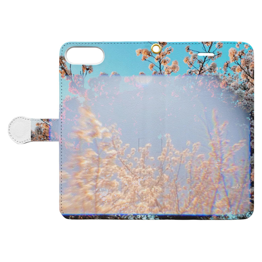 Good Vibes OnlyのFilm/Sakura Book-Style Smartphone Case:Opened (outside)