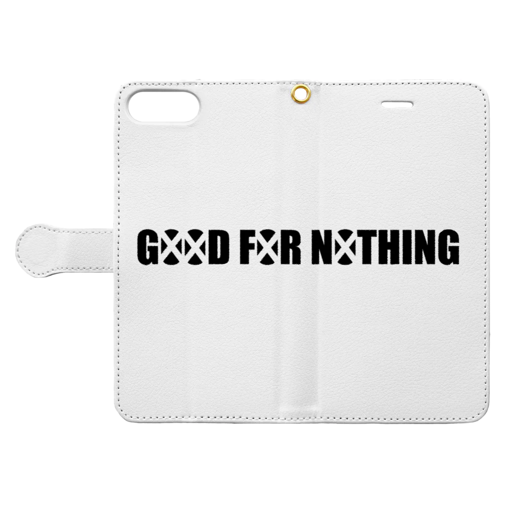 YAG STOREのGOOD FOR NOTHING Book-Style Smartphone Case:Opened (outside)