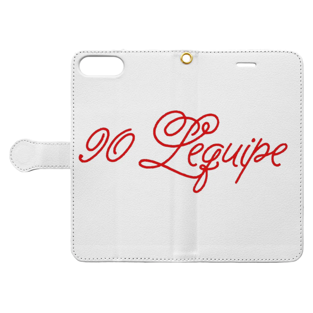 90Lequipeの90Lequipe Book-Style Smartphone Case:Opened (outside)