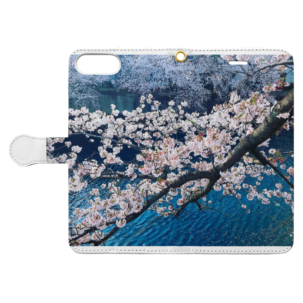 Y-styleのSAKURA Book-Style Smartphone Case:Opened (outside)