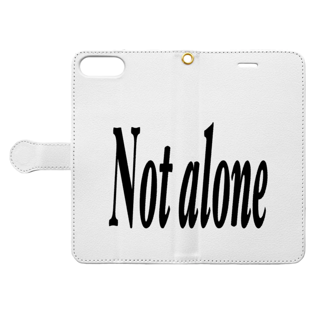 Notalone0705のNot alone Book-Style Smartphone Case:Opened (outside)