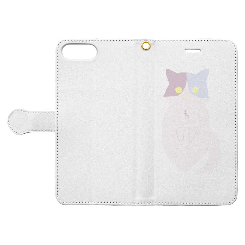 おもち屋さんのおすまし猫(2) Book-Style Smartphone Case:Opened (outside)