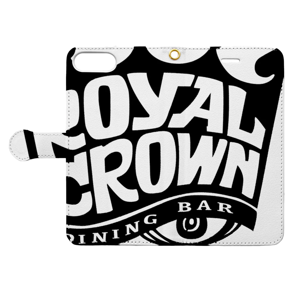 Shingo TashimaのROYAL CROWN 『KING』 手帳型スマホケースを開いた場合(外側)