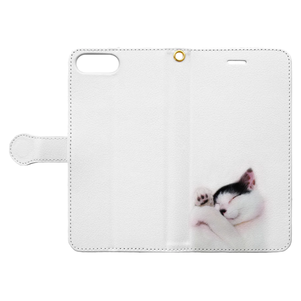 nyanbowのにゃん太 Book-Style Smartphone Case:Opened (outside)