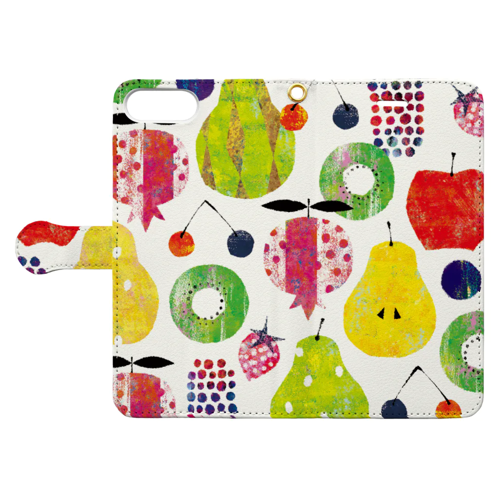 Tomoko Hayashiの旬果・MIX-1 Book-Style Smartphone Case:Opened (outside)