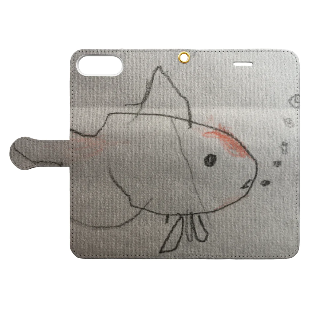 poyuの金魚I Book-Style Smartphone Case:Opened (outside)