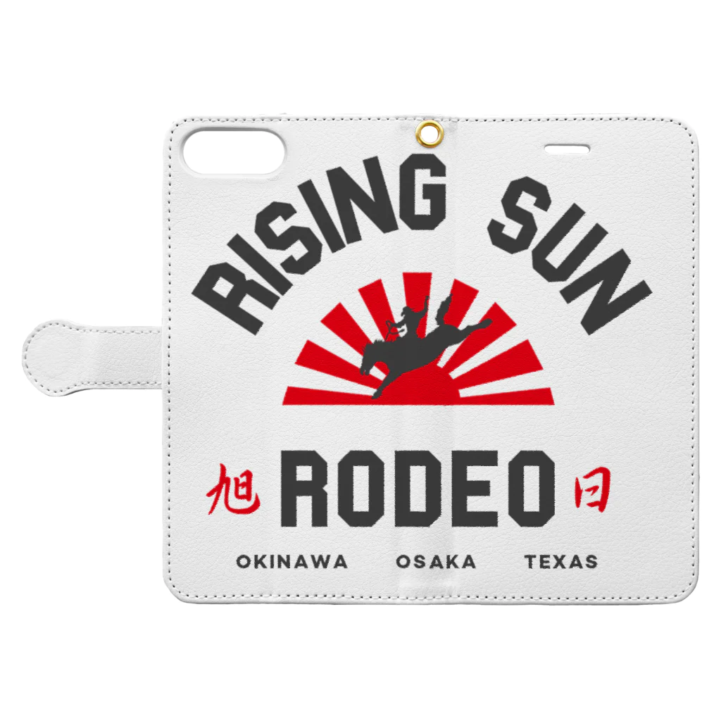 RisingSunRodeoのライジングサン・ロデオSPORT Book-Style Smartphone Case:Opened (outside)