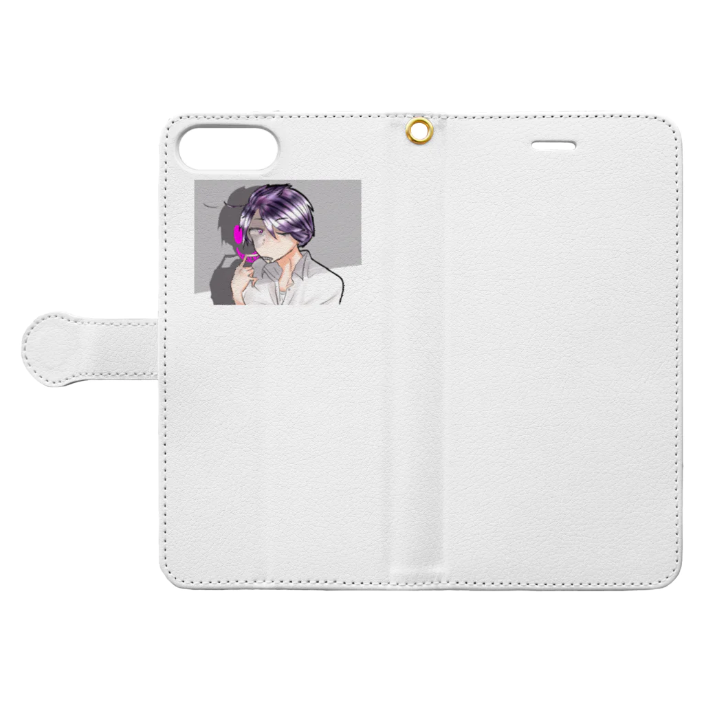 sakuranbo_chanの裏表悪魔くん Book-Style Smartphone Case:Opened (outside)