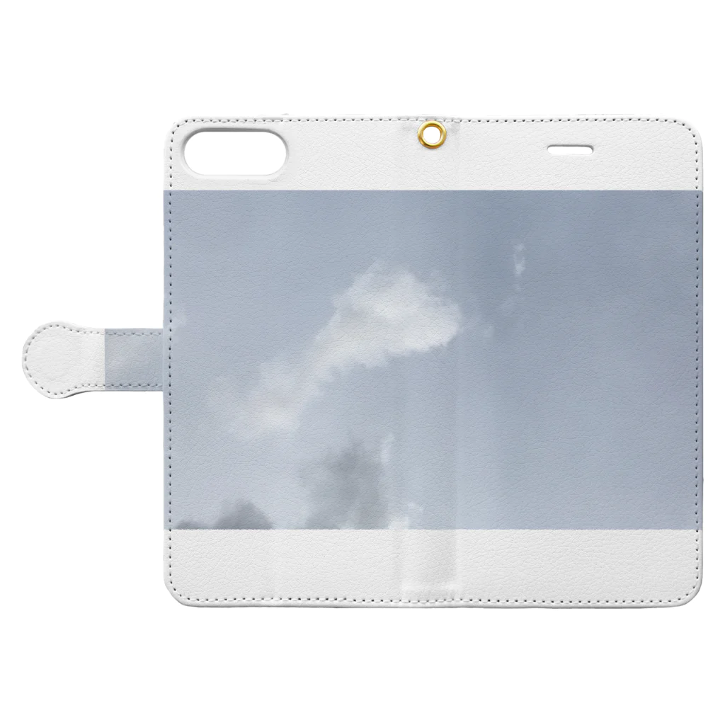 trickNFTartのblue sky Book-Style Smartphone Case:Opened (outside)