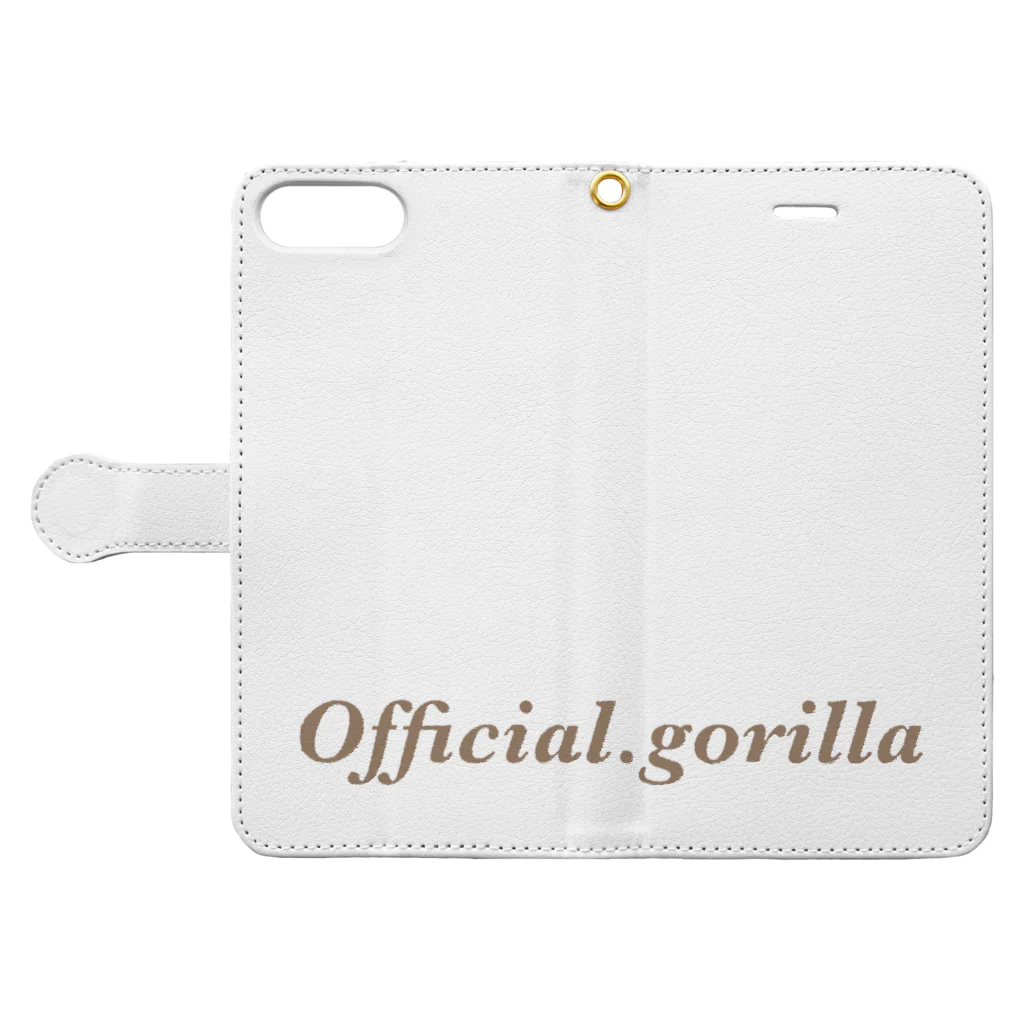 Official-gorillaのOfficial gorilla 手帳型スマホケースを開いた場合(外側)