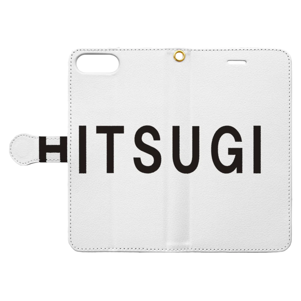 HITSUGIのiPhone cover Book-Style Smartphone Case:Opened (outside)