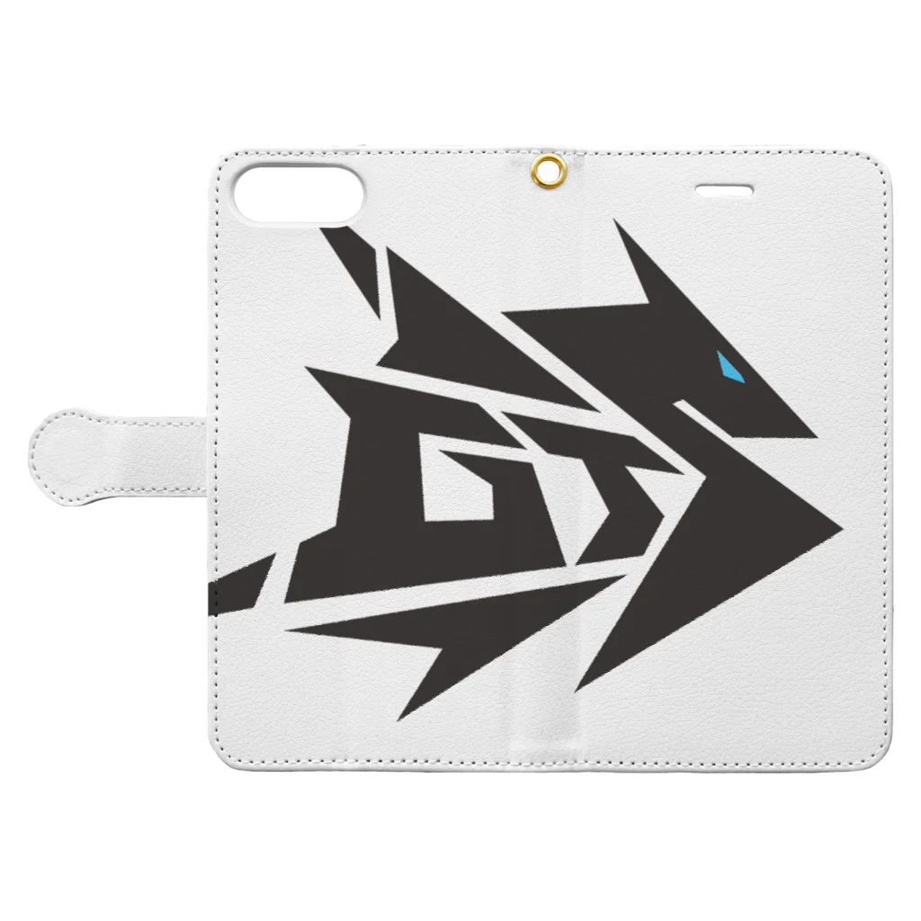 【GTS】Gaming Team SELECTORのGTSロゴVer Book-Style Smartphone Case:Opened (outside)