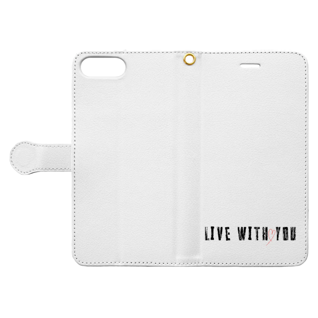 ❤Loveちゃんshop❤のLive with you Book-Style Smartphone Case:Opened (outside)