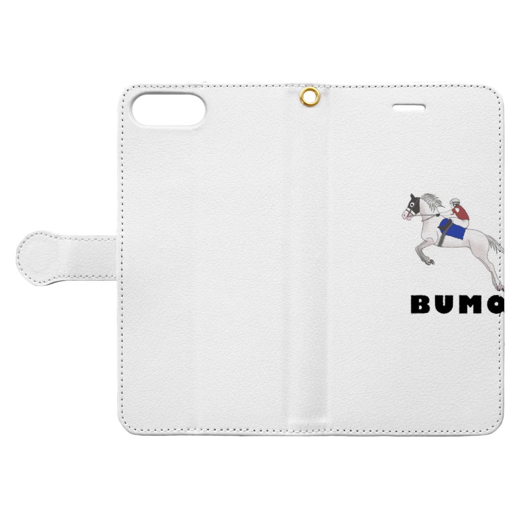 ユルークうーまショップのBUMO Book-Style Smartphone Case:Opened (outside)