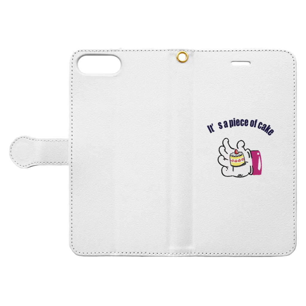 ✨Abemasa goods✨のIt’s a piece of cake 🍰 Book-Style Smartphone Case:Opened (outside)