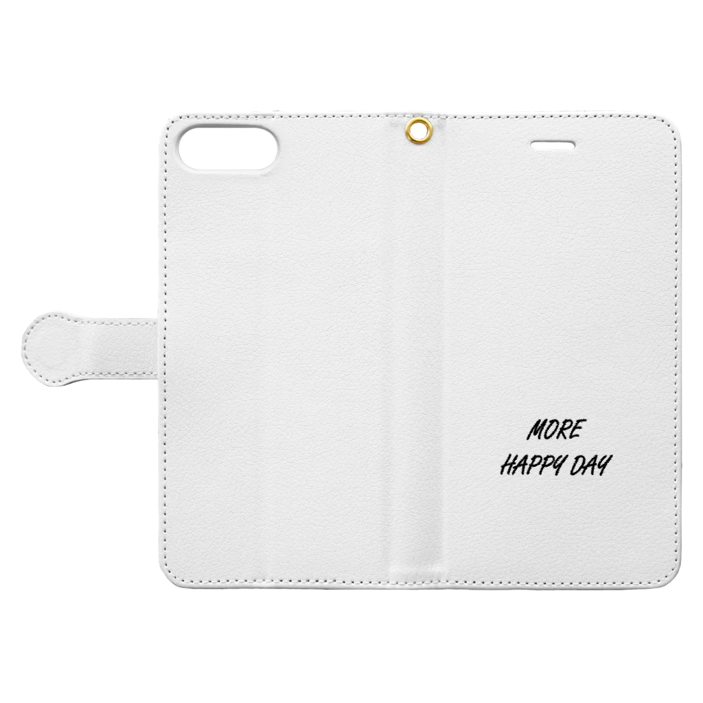 MORE HAPPY DAYのMORE HAPPY DAY Book-Style Smartphone Case:Opened (outside)