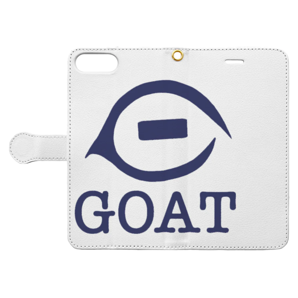 KYUNOのGOAT 手帳型スマホケースを開いた場合(外側)