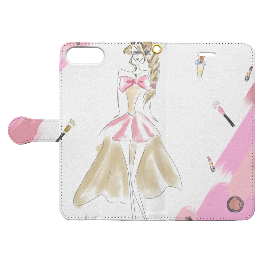 makaroni__nのGirl Book-Style Smartphone Case:Opened (outside)